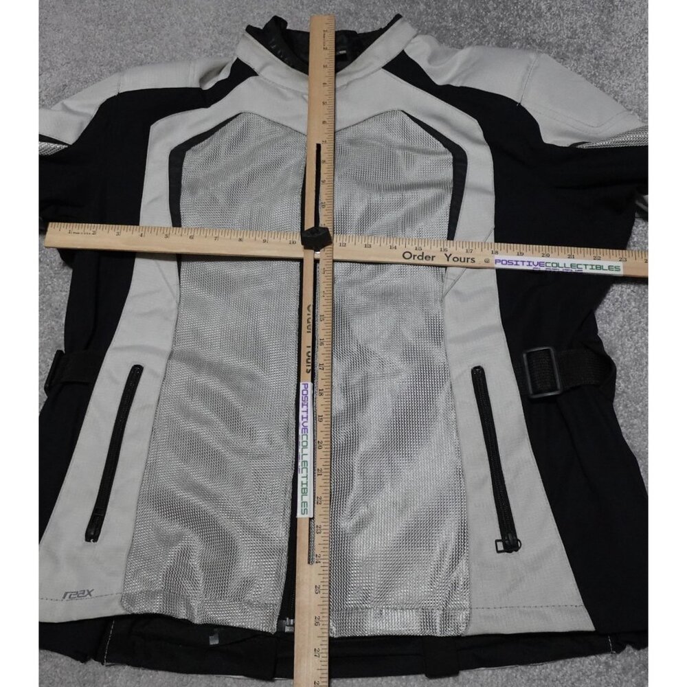 Reax Motorcycle Jacket Women's 3XL White Black Mesh Full Zip Long Sleeve Lined - Picture 11 of 12